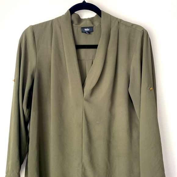 Mossimo Women’s Olive Green Blouse - Picture 7 of 9